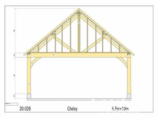 Douglas carport 10x5,5 - afbeelding 18 van  19