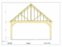 Douglas carport 10x5,5 - afbeelding 18 van  19