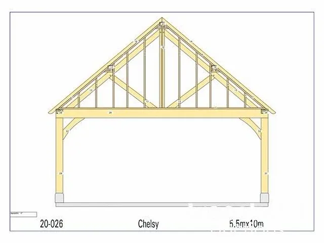 Douglas carport 10x5,5 - afbeelding 19 van  19