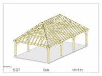 Douglas carport 10x5,5 - afbeelding 17 van  22