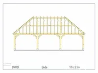 Douglas carport 10x5,5 - afbeelding 20 van  22