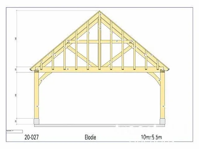 Douglas carport 10x5,5 - afbeelding 21 van  22