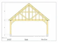 Douglas carport 10x5,5 - afbeelding 21 van  22