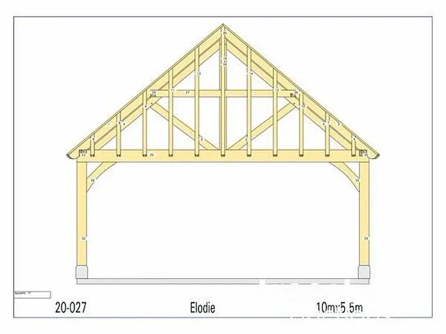 Douglas carport 10x5,5 - afbeelding 22 van  22