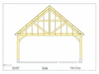 Douglas carport 10x5,5 - afbeelding 22 van  22