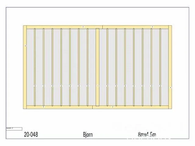 Douglas carport 8x4,5 - afbeelding 2 van  21