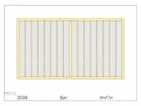 Douglas carport 8x4,5 - afbeelding 2 van  21