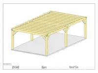 Douglas carport 8x4,5 - afbeelding 12 van  21