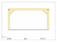 Douglas carport 8x4,5 - afbeelding 19 van  21