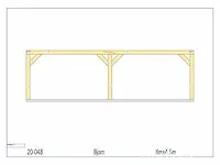 Douglas carport 8x4,5 - afbeelding 20 van  21