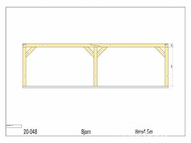 Douglas carport 8x4,5 - afbeelding 21 van  21