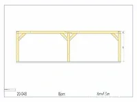 Douglas carport 8x4,5 - afbeelding 21 van  21