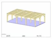 Douglas carport 9x5 - afbeelding 16 van  22