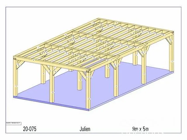 Douglas carport 9x5 - afbeelding 18 van  22
