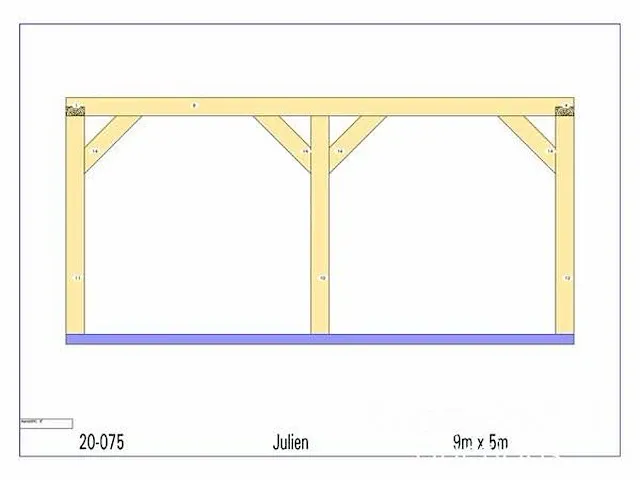 Douglas carport 9x5 - afbeelding 19 van  22