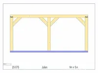 Douglas carport 9x5 - afbeelding 19 van  22