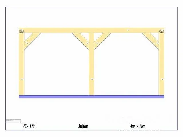 Douglas carport 9x5 - afbeelding 20 van  22