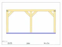 Douglas carport 9x5 - afbeelding 20 van  22