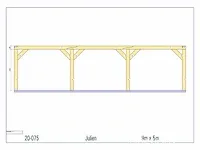 Douglas carport 9x5 - afbeelding 21 van  22