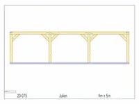 Douglas carport 9x5 - afbeelding 22 van  22