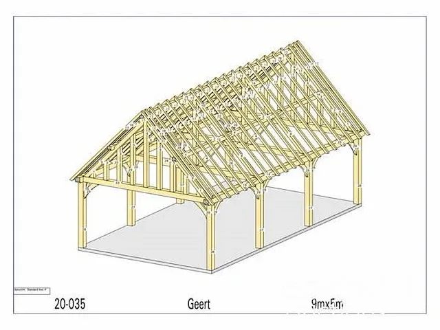 Douglas carport 9x5 - afbeelding 22 van  26