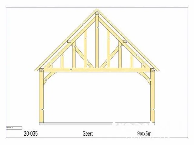 Douglas carport 9x5 - afbeelding 23 van  26