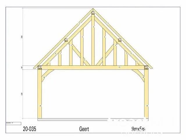 Douglas carport 9x5 - afbeelding 24 van  26