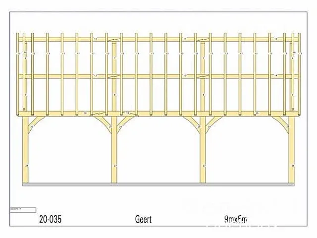 Douglas carport 9x5 - afbeelding 25 van  26
