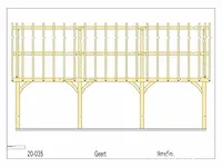 Douglas carport 9x5 - afbeelding 25 van  26