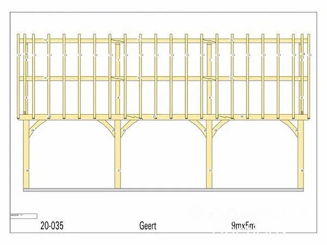 Douglas carport 9x5 - afbeelding 26 van  26