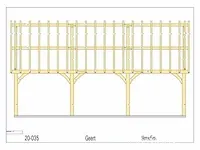 Douglas carport 9x5 - afbeelding 26 van  26