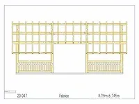 Douglas chalet 8 x 6 met dak en wandbekleding - afbeelding 2 van  37