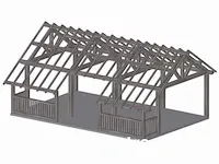 Douglas chalet 8 x 6 met dak en wandbekleding - afbeelding 5 van  37