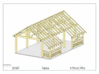 Douglas chalet 8 x 6 met dak en wandbekleding - afbeelding 23 van  37