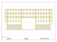 Douglas chalet 8 x 6 met dak en wandbekleding - afbeelding 37 van  37