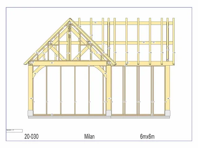 Douglas poolhouse 6x6m - afbeelding 24 van  26