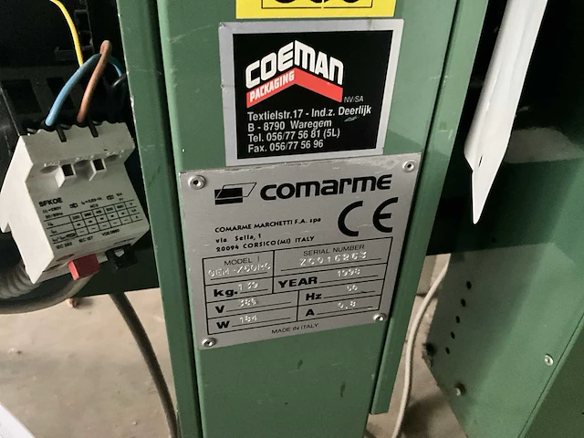 Dozensluitmachine coeman comarme - afbeelding 8 van  11