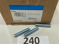 Draadeind m8 x 40 - afbeelding 1 van  3