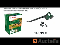 Draadloos blower met 18v accu bosch universalleafblower