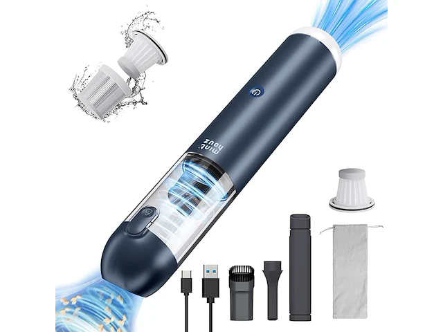 Draadloze handstofzuiger 3in1 blauw - afbeelding 1 van  8