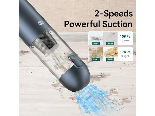 Draadloze handstofzuiger 3in1 blauw - afbeelding 8 van  8