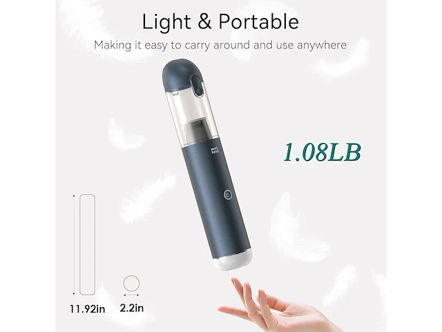 Draadloze handstofzuiger 3in1 blauw - afbeelding 3 van  8