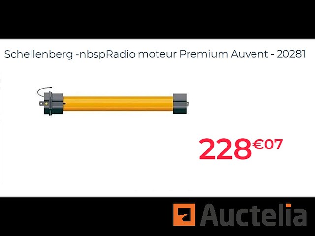Draadloze luifelmotor schellenberg 20281 premium 50 nm - afbeelding 1 van  5