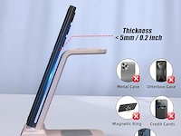 Draadloze oplader voor samsung (roze) - afbeelding 3 van  4