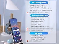 Draadloze oplader voor samsung (roze) - afbeelding 4 van  4