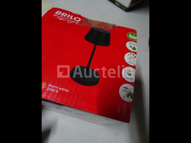 Draadloze tafellamp voor binnen of buiten zwart brilo - afbeelding 4 van  4