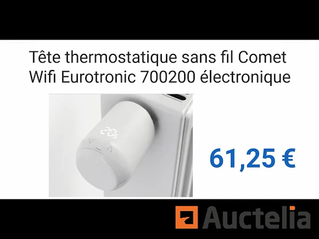 Draadloze thermostaatkop eurotronic 700200 comet wifi - afbeelding 1 van  1