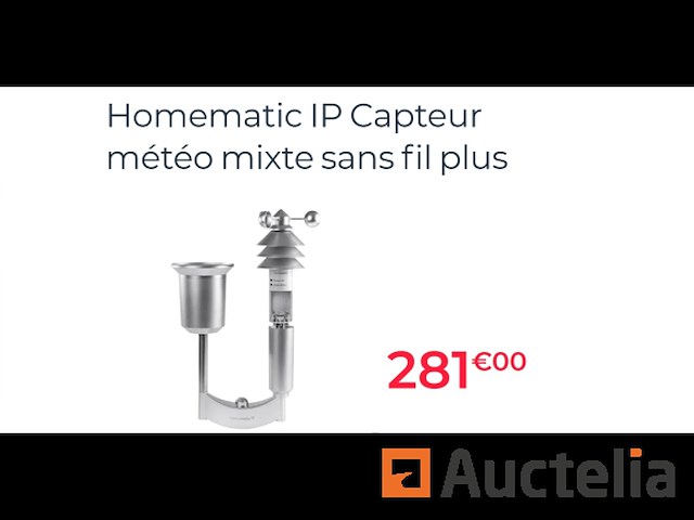 Draadloze weerstationsensor homematic ip plus combi - afbeelding 1 van  3
