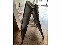 Draadmandenkar + krijtbord - afbeelding 4 van  5