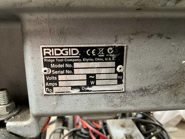 Draadsnijmachine ridgid 1224 - afbeelding 2 van  13